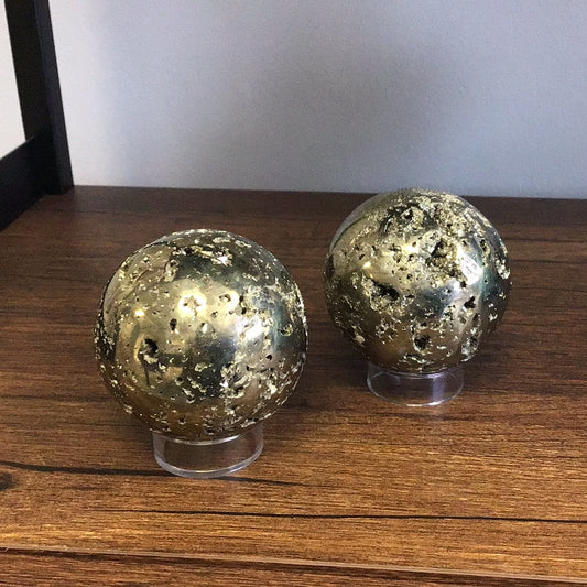 Pyrite Spheres (2 inches across)