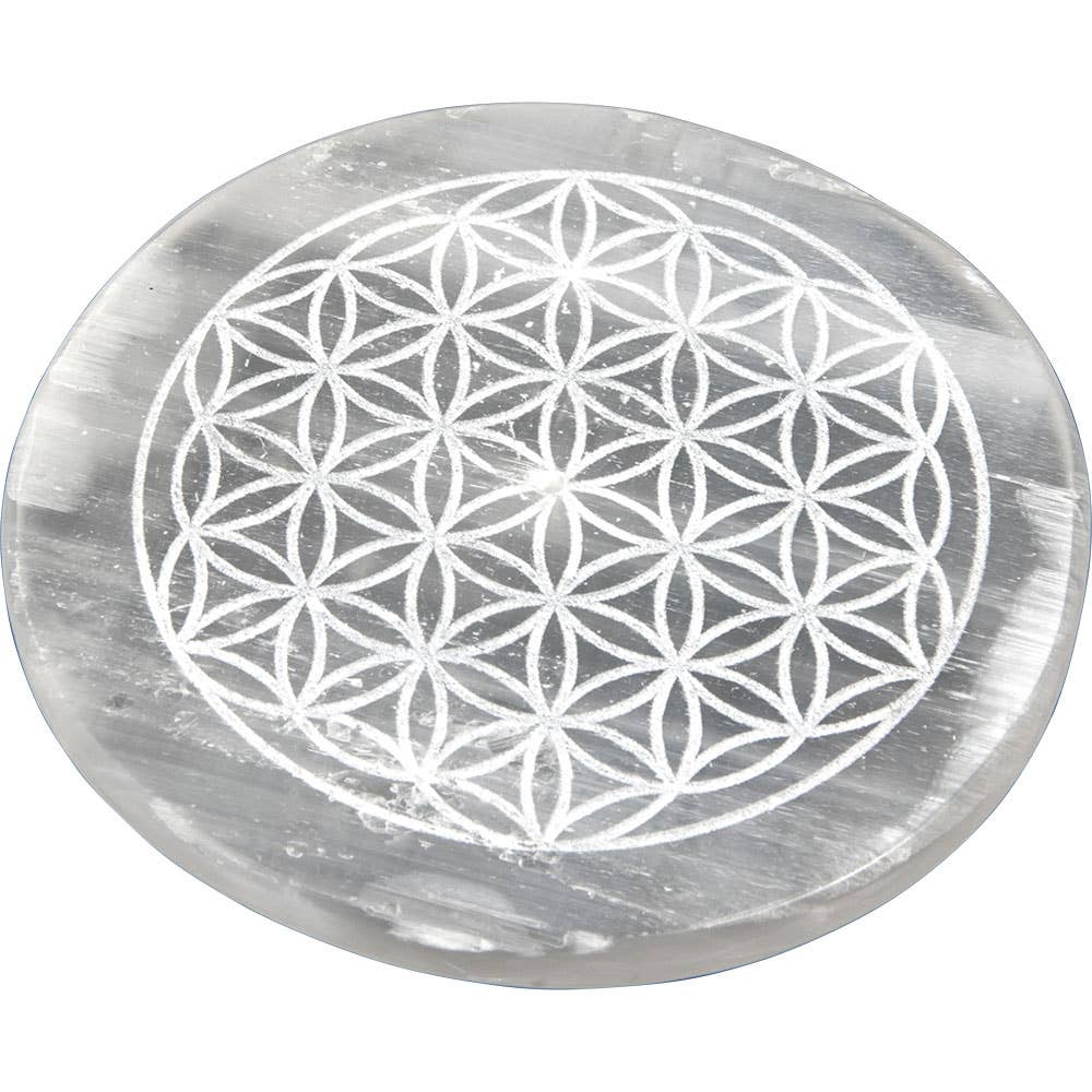 Selenite Charging Plate & Incense Holder