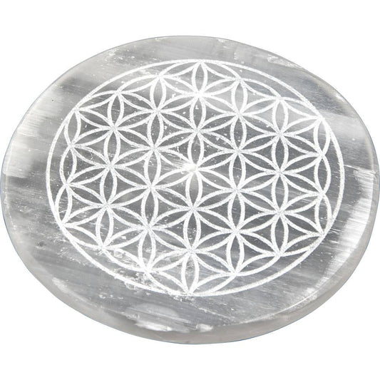 Selenite Charging Plate & Incense Holder