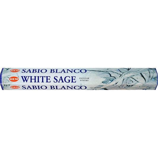 Hem Incense - Hexagonal - White Sage 20gr (Pk 6)