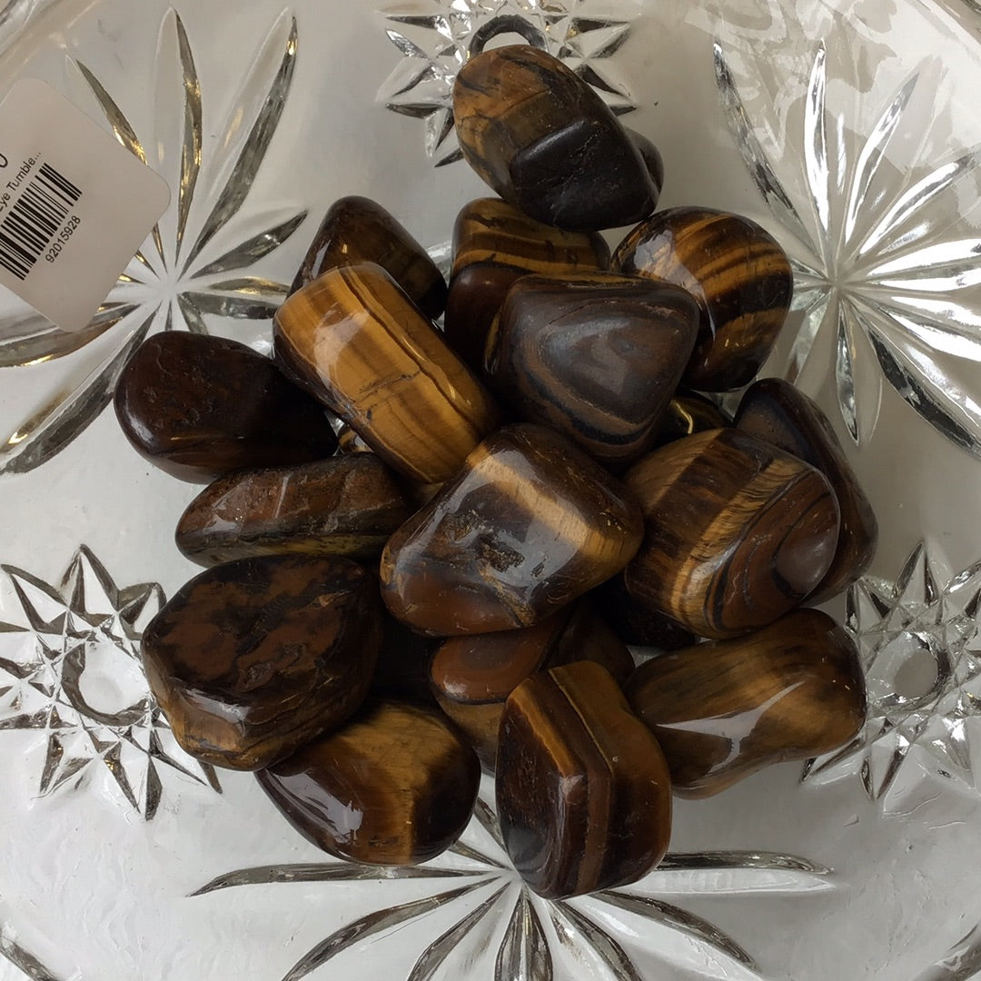 Tigers Eye Tumbled Stones - Madagascar (Medium)