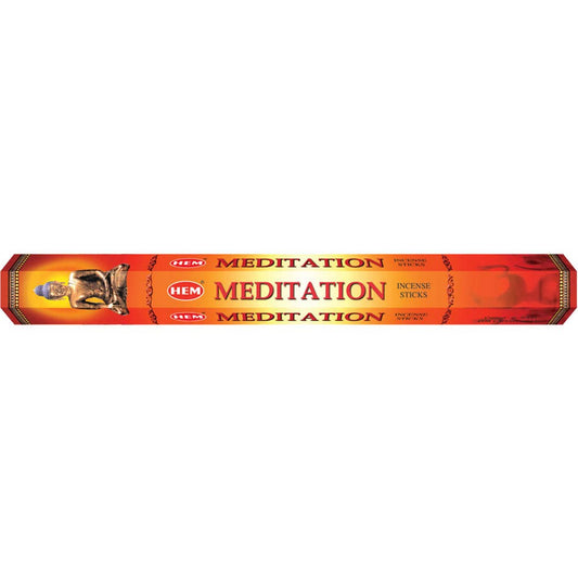 Hem Incense - Hexagonal - Meditation 20gr (Pk 6)