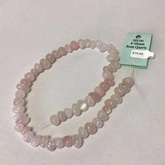 Rose Quartz Beads 8-15mm