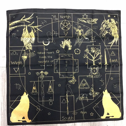 12 Constellations Tarot Tablecloth