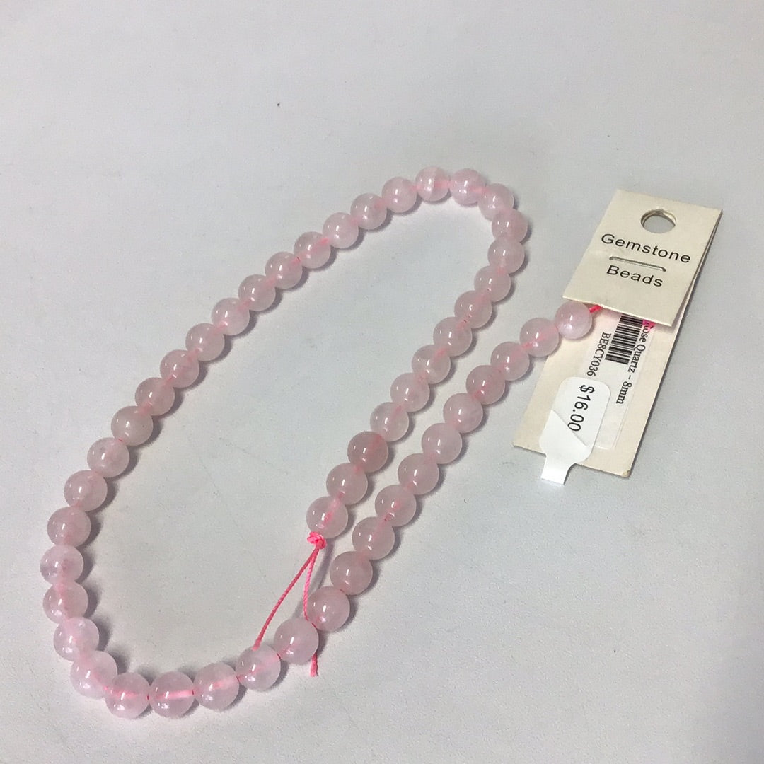 Rose Quartz Beads 8mm