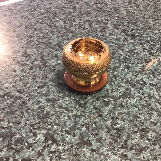 Round Gold Incense Holder