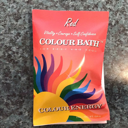 Colour Energy Colour Bath - RED (Vitality, Courage, & Self Confidence)