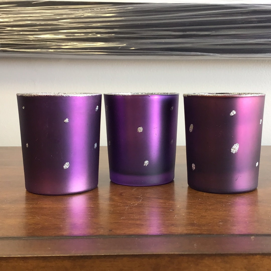 Purple Candle Holders
