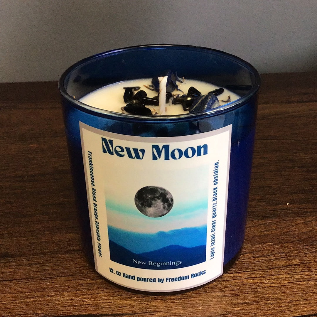 New Moon 10 oz Hand Poured Soy Candle