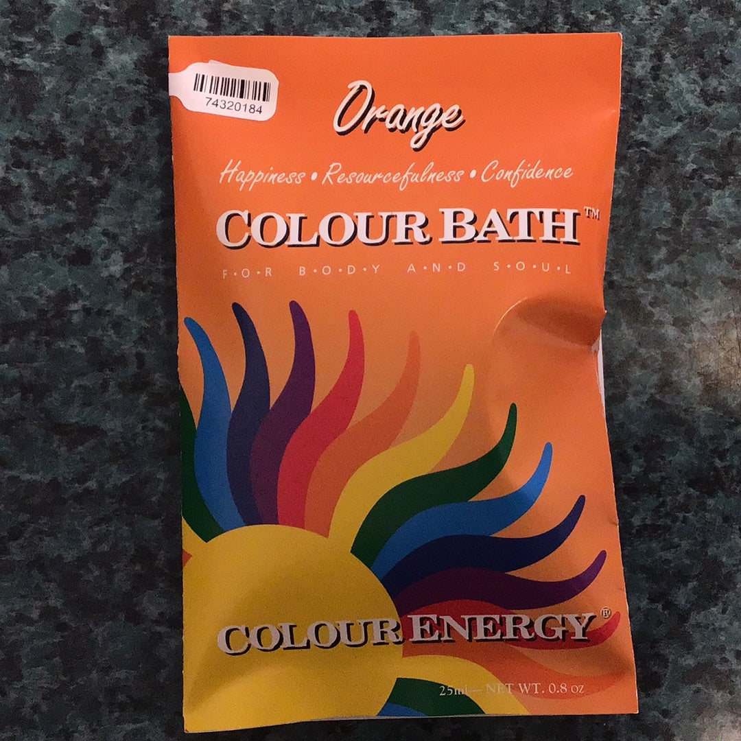 Colour Energy Colour Bath - ORANGE (Happiness, Resourcefulness & Confidence)