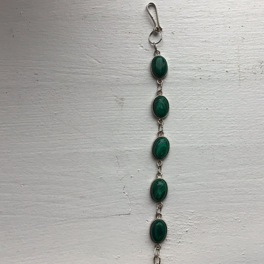 Bracelet - Sterling Silver Malachite