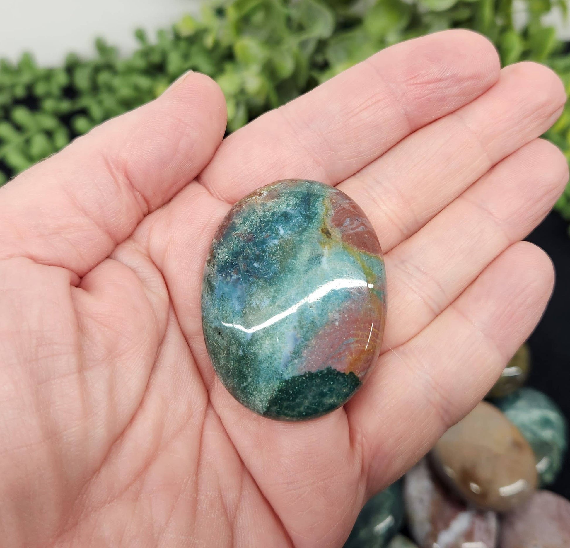 Ocean Jasper Palm Stone