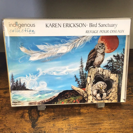 "Bird Sanctuary" by Erickson, Karen - Note Cards (12 Envelopes & Cards 4"X6")