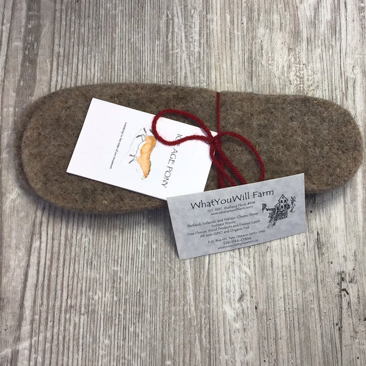 Handmade Felt Insoles - Small