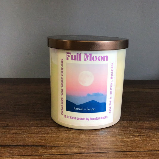 Full Moon 10 oz Hand Poured Soy Candle