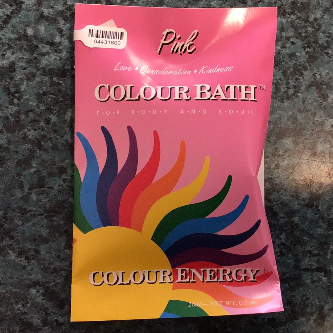 Colour Energy Colour Bath - PINK (Love, Consideration & Kindness)