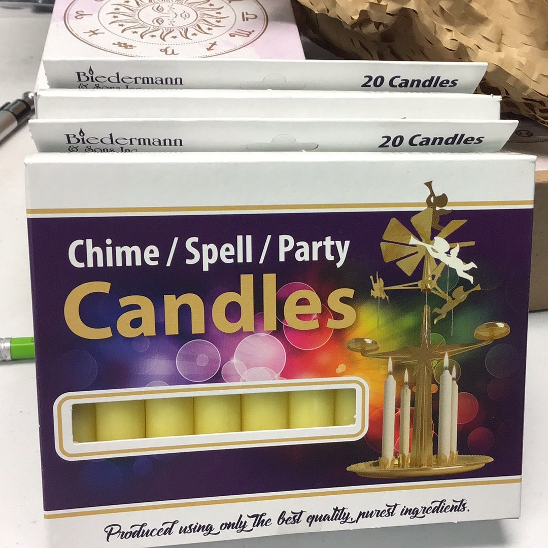 Biedermann Yellow Candle (box)