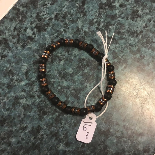 Black Onyx Round Bead & Arrow