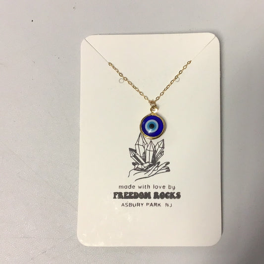 Evil Eye with 14k Gold Filled Chain -16" - Necklace