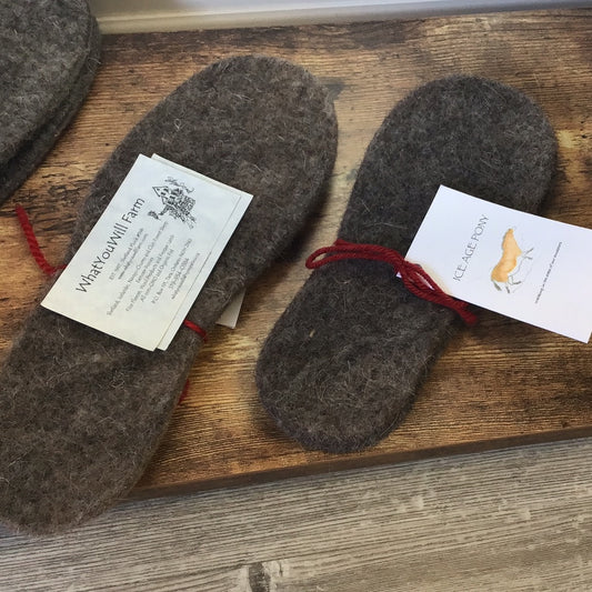 Handmade Felt Insoles - Medium