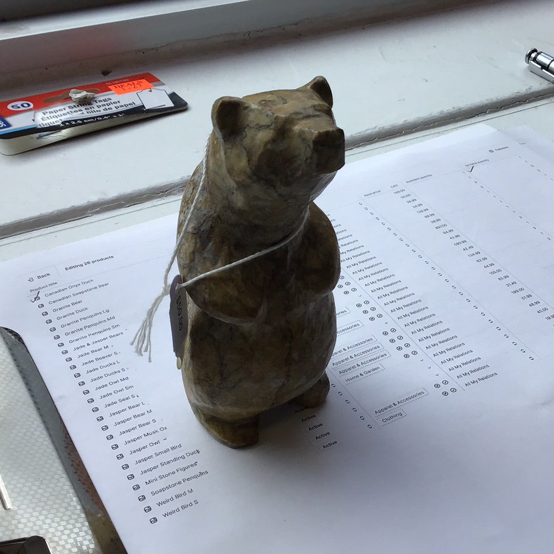 Canadian Soapstone Bear