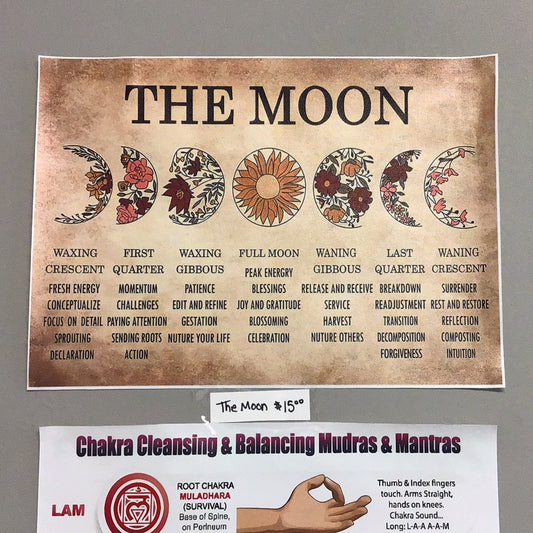 Printed Painting Wildflower Moon Horizontal Poster (30x42 cm/11,8"x16,5") - Unframed