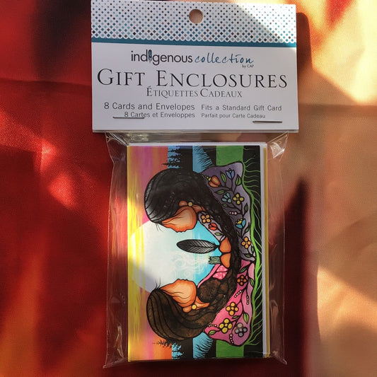 "Sharing Knowledge" by Jackie Traverse - Gift Enclosure Cards (8 Envelopes & Cards)