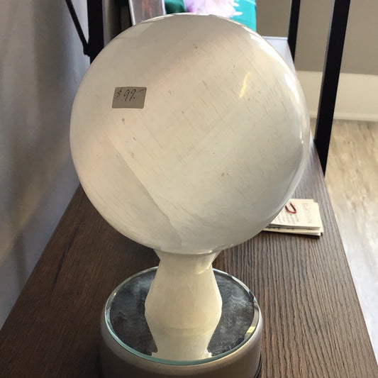 Selenite Crystal Ball L