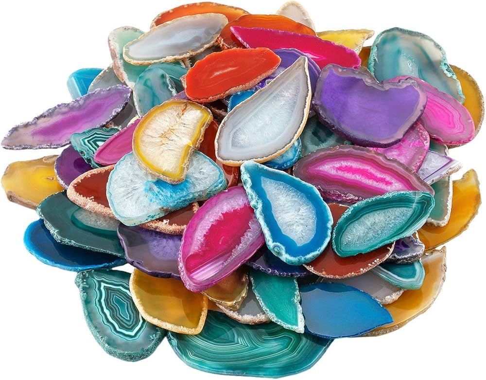 Dyed Agate Slices