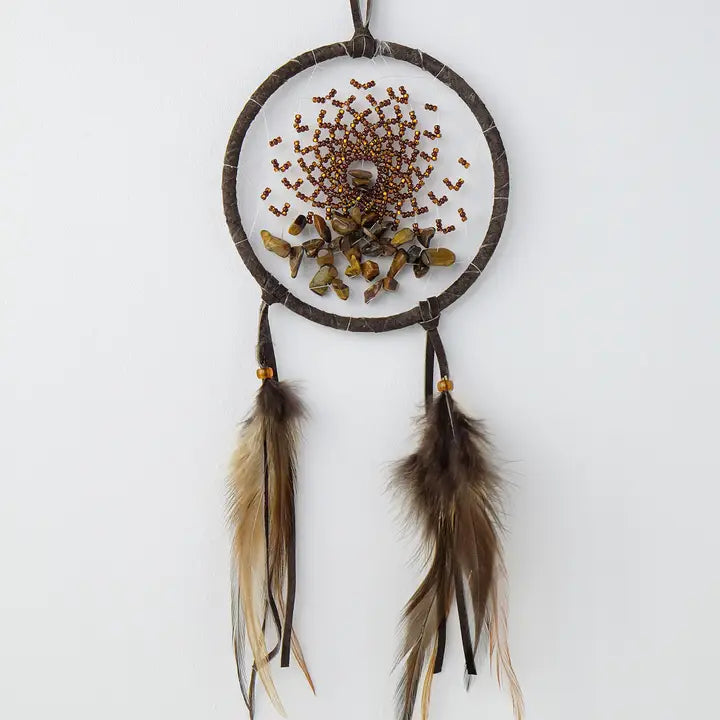 4" Energy Flow Dark Brown Dream Catcher