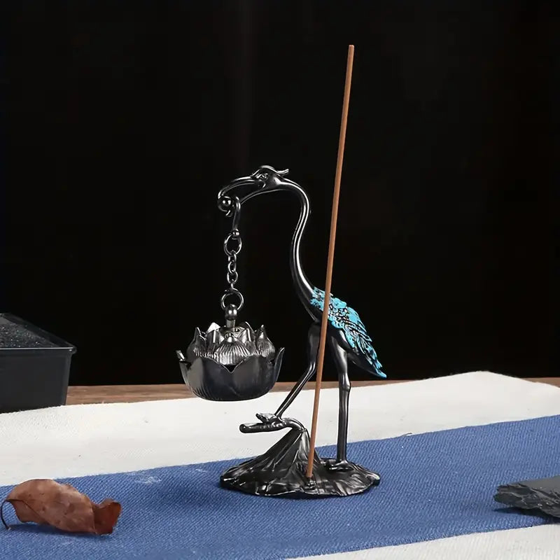 Crane Incense Burner