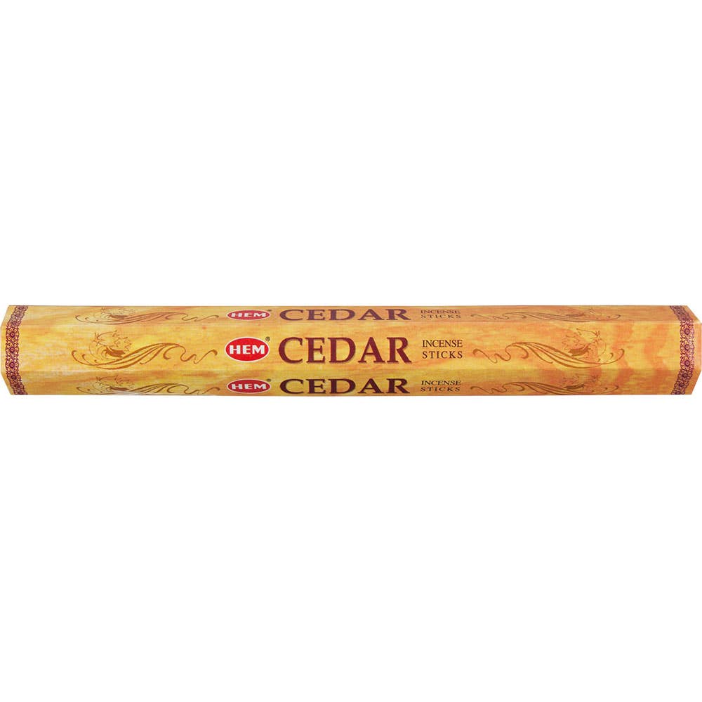 Hem Incense - Hexagonal - Cedar 20gr (Pk 6)