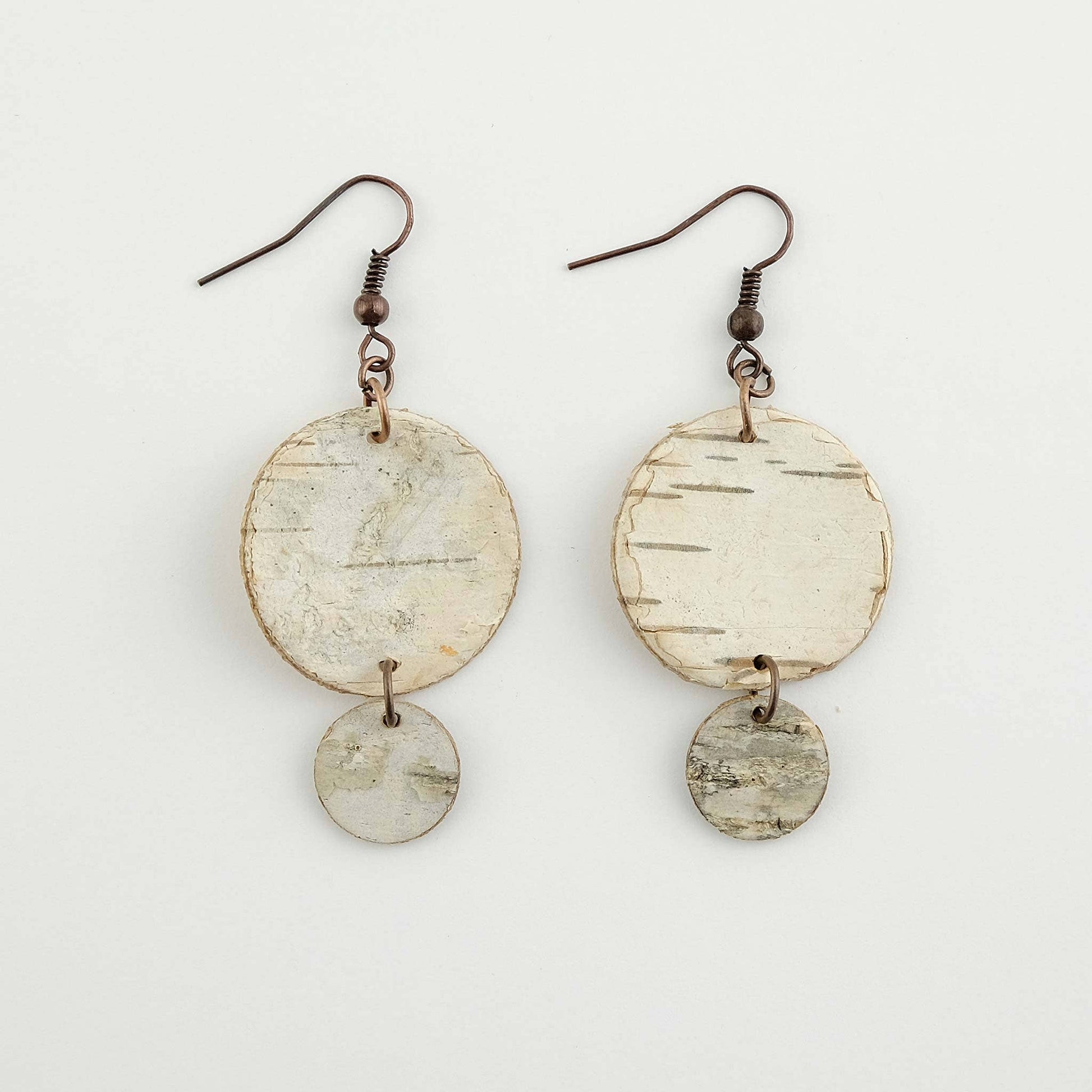 Birch Bark Dangling Earrings