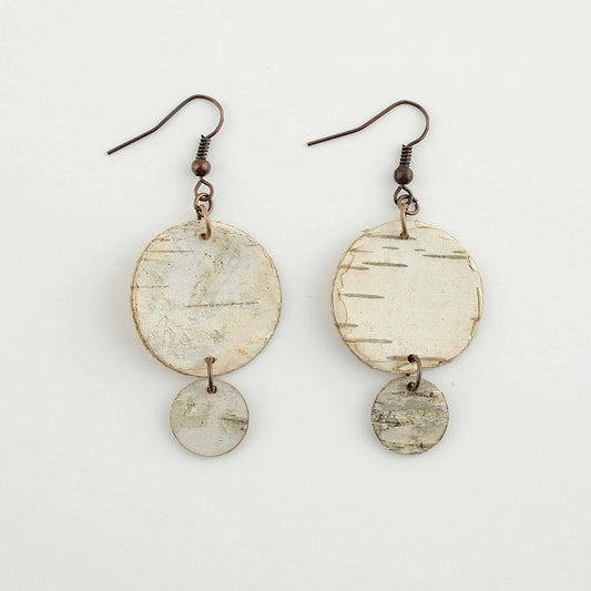 Birch Bark Dangling Earrings