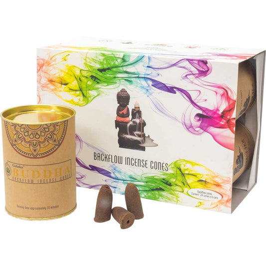 Goloka - Backflow Cone Incense - Buddha