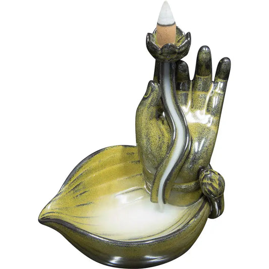 Ceramic Mudra Hand Cone Burner