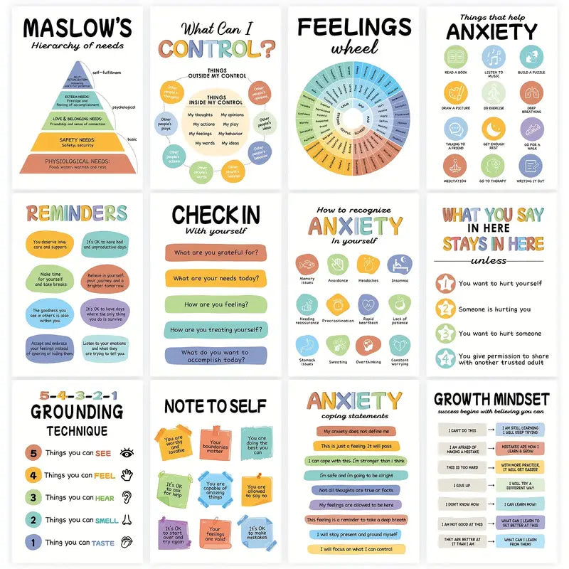 Large Mental Health Posters 10"x14"