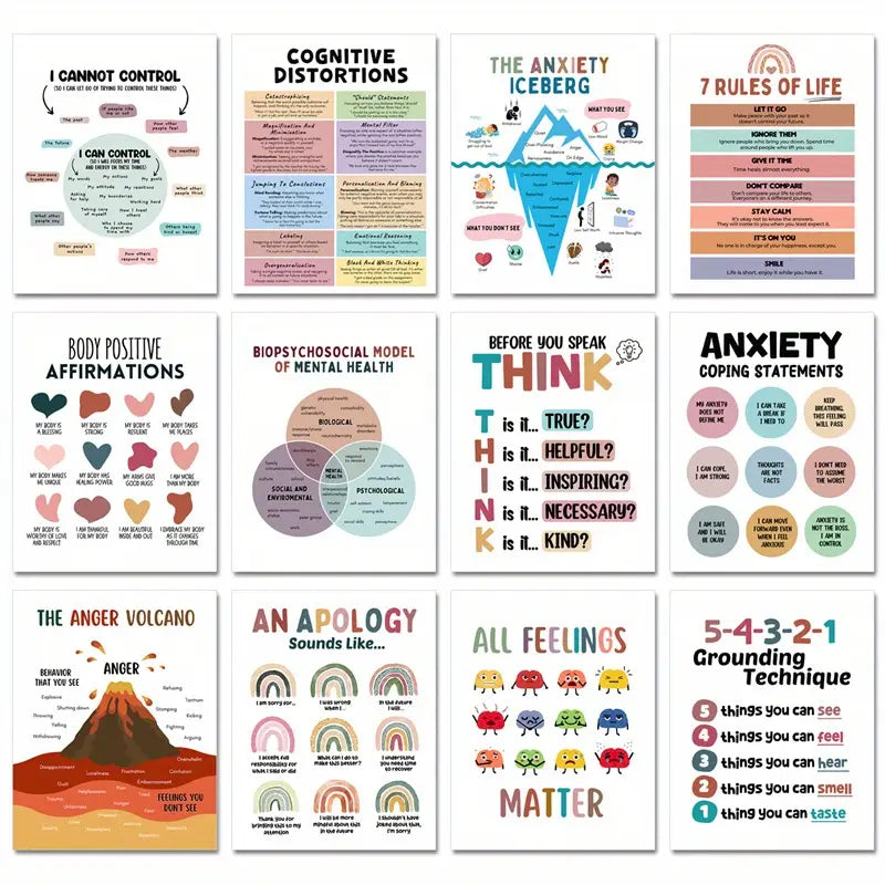 Mental Health Posters 8''x10''