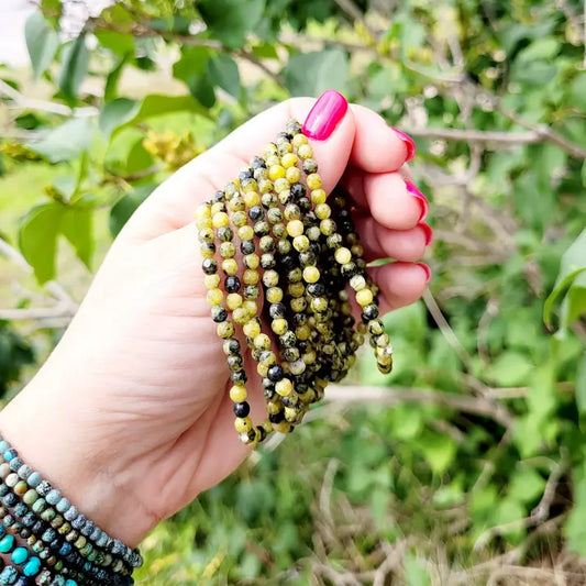 Yellow Turquoise Bracelet 8mm