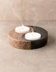 Yin Yang Soap Stone Tealight Holder